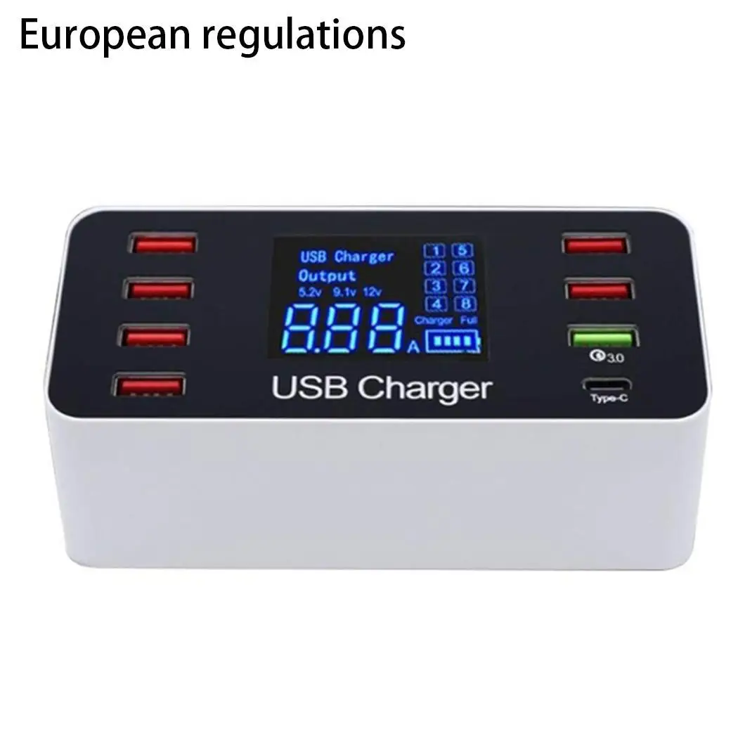 3 0 Быстрая зарядка USB мобильный телефон 5V 8A 40W зарядное устройство с функцией