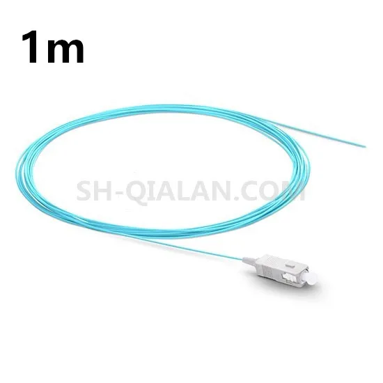 QIALAN 1m SC UPC OM3 волоконно оптический свисающий хвост 0 9 мм куртка ПВХ Simplex 50/125
