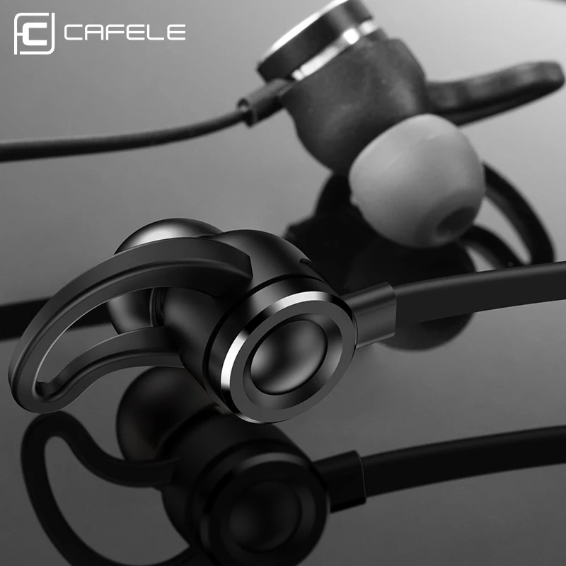 Магнитные Bluetooth наушники Cafele MINI 3D Беспроводная стереогарнитура IPX5