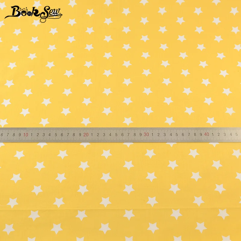 Booksew Новые поступления Текстиль для дома 100% хлопок саржа Ткань Star Дизайн Жир