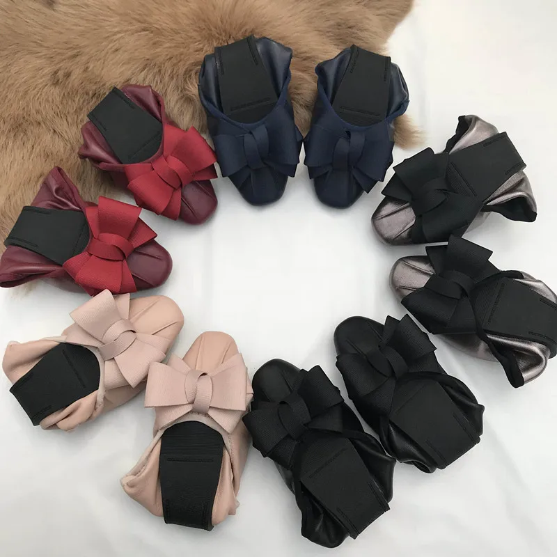 Женские балетки из овечьей кожи размера плюс 34-42 туфли на плоской подошве с