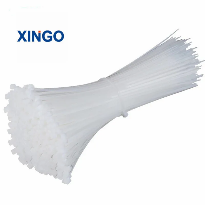 Xingo 8 дюймовые нейлоновые кабельные застежки с самоблокировкой 6 цветов 4x200 мм 100