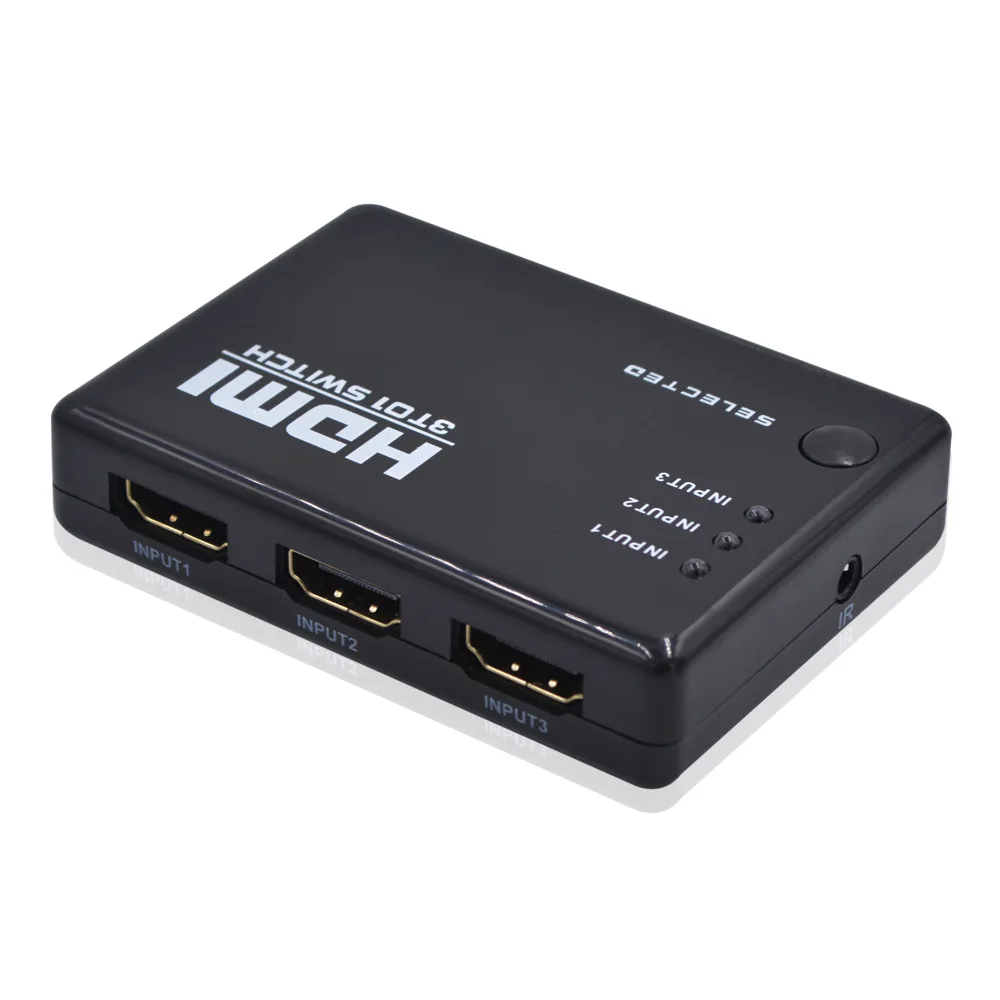 HDMI переключатель 1080P 3 в 1 разветвитель для HDTV PS3 DVD IR беспроводной пульт