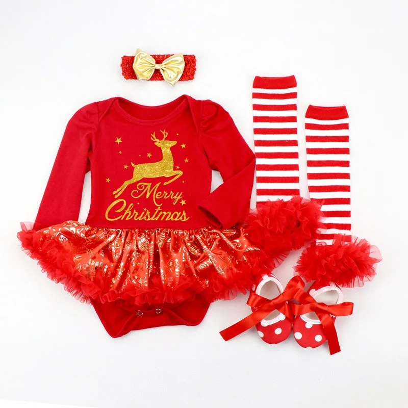 Хлопковая одежда для маленьких девочек 1 год, рождественское платье праздничные платья для маленьких девочек, платье-пачка для крещения, наряды с повязкой на голову