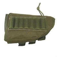 tactical shotgun 12 gauge ammo pouch buttstock shotgun hunting accessories shotshell chin pouch holder