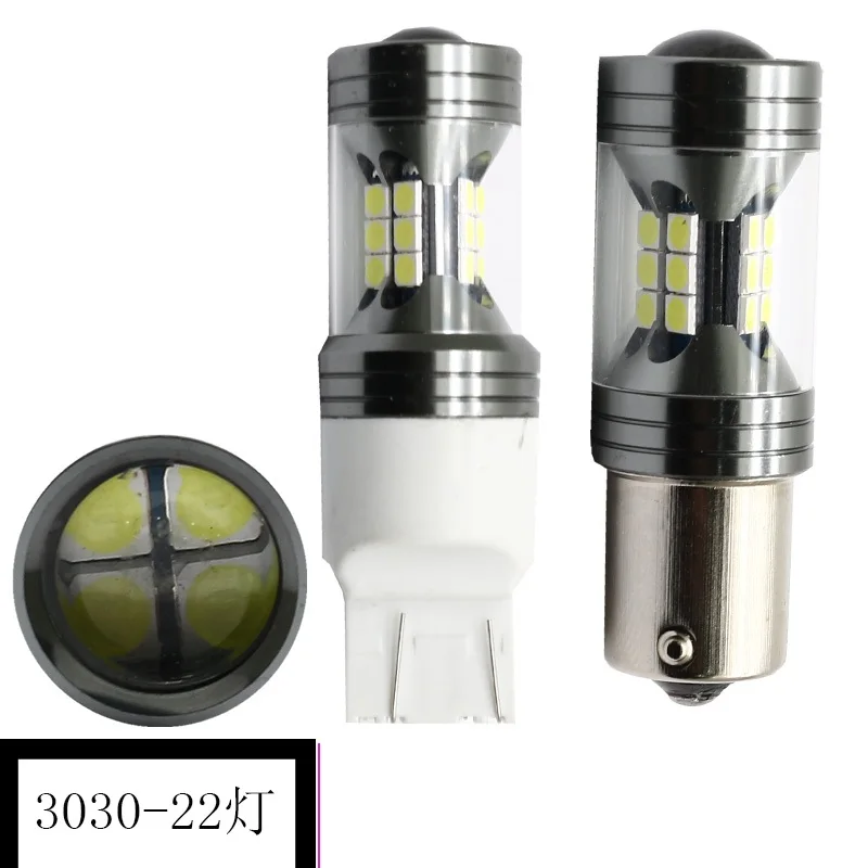 Светодиодный стоп-сигнал 2 шт. 1500Lm T20 W21W светодиодный W21/5W WY21W 7440 7443 12V | Автомобили и