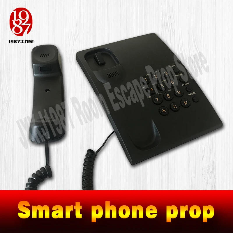 Escape room prop ужасный смартфон, игровой реквизит для побега, умный телефонный звонок, наберите правильный пароль для разблокировки с помощью звуковых подсказок