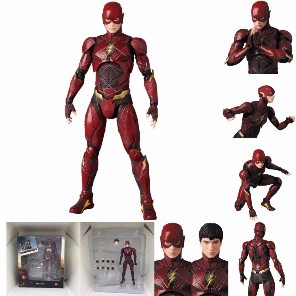 DC Лига Справедливости Супер герой MAFEX флэш 058 фигурка MAF Бэтмен чудо женщина