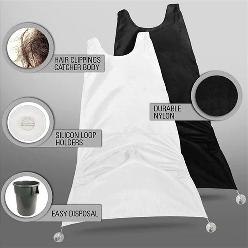 120*78 CM Beard and Mustache Catcher Apron Cape Bib for Shave with Suction Cups Attach to Mirror Hairdressing Tools | Красота и