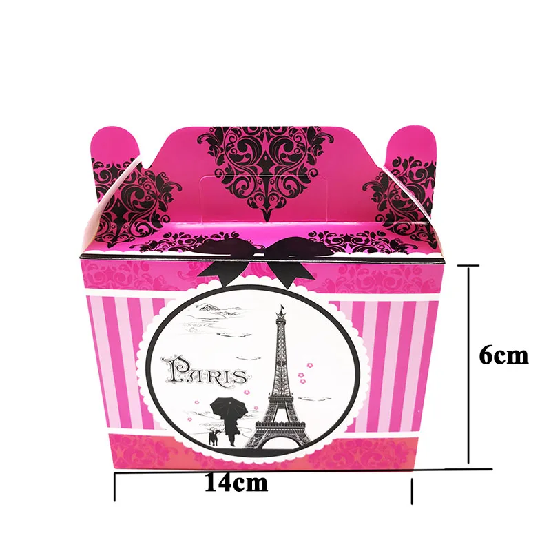 6 шт./лот подарочные коробки с Эйфелевой башней на день рождения | Дом и сад