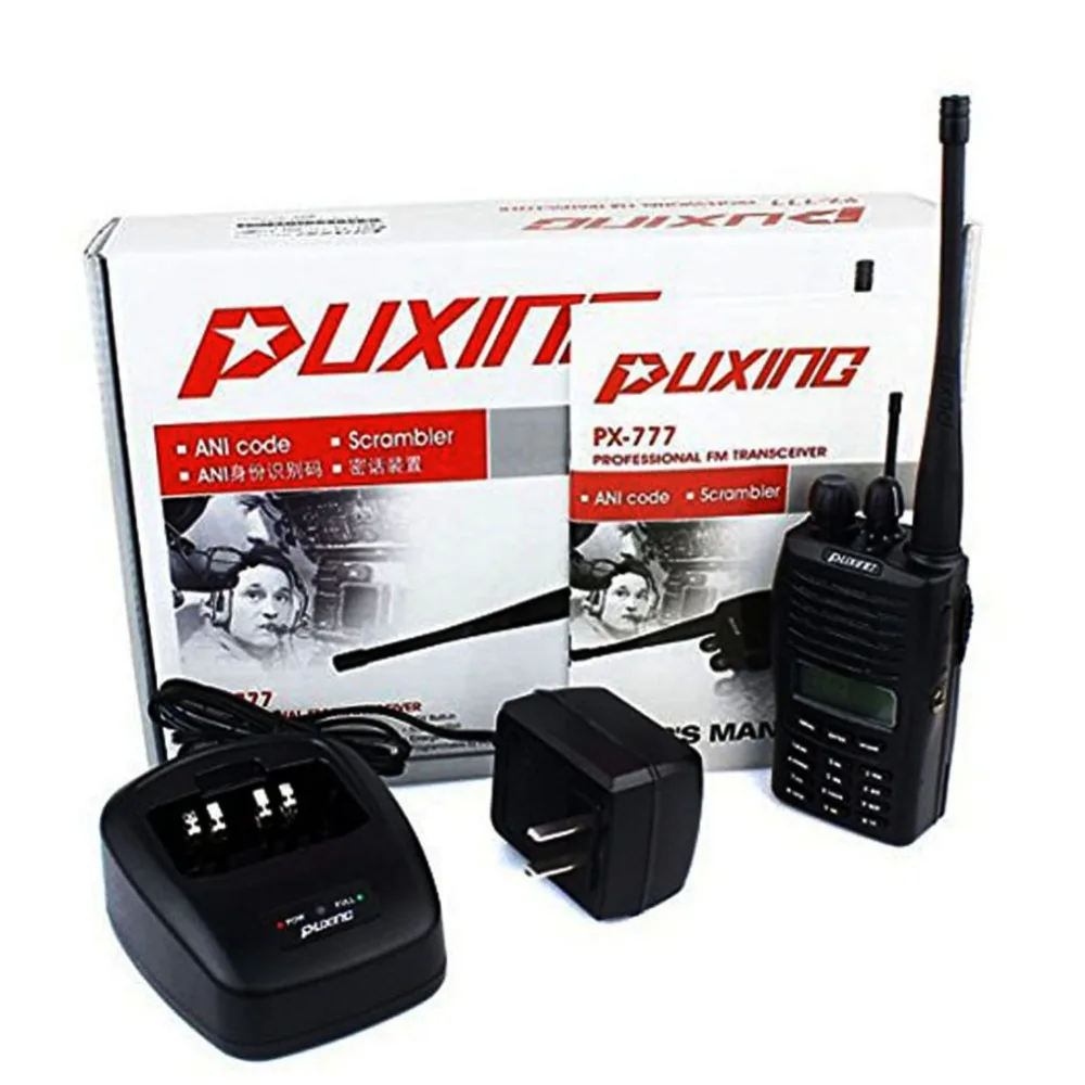 Puxing PX-777 Портативное двухстороннее радио VHF136-174 или UHF 400-470Mhz PX777 5W Walkie Talkie