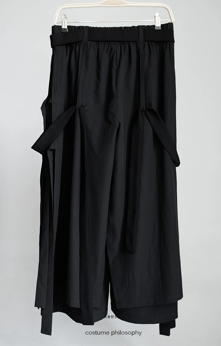 

new design men's trousers Multilayer ribbon leisure pants pants spring, summer, autumn and winter pantsBig yards men's trousers