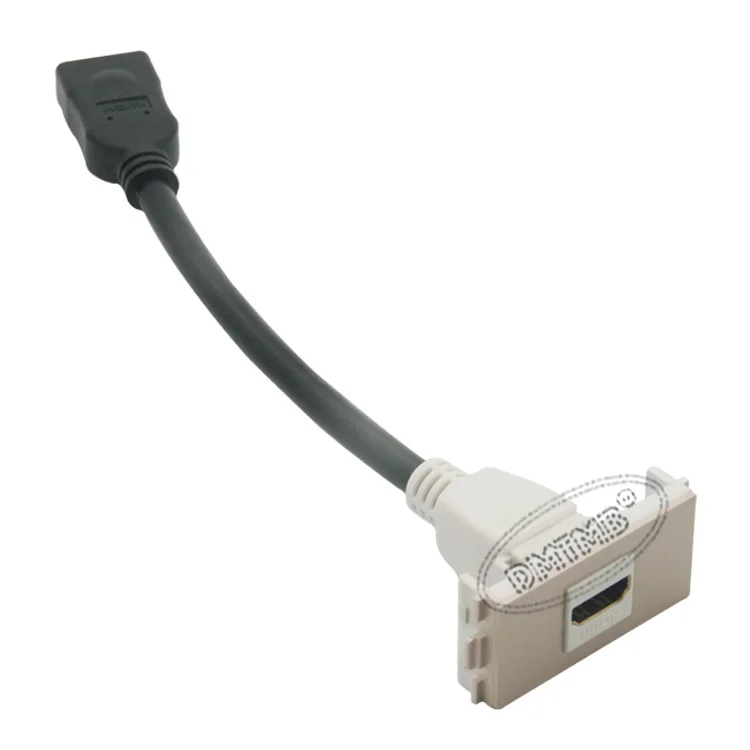 Разъем HDMI с коротким кабелем 20 см и корпусом золотой пластиной|hdmi plate|housing