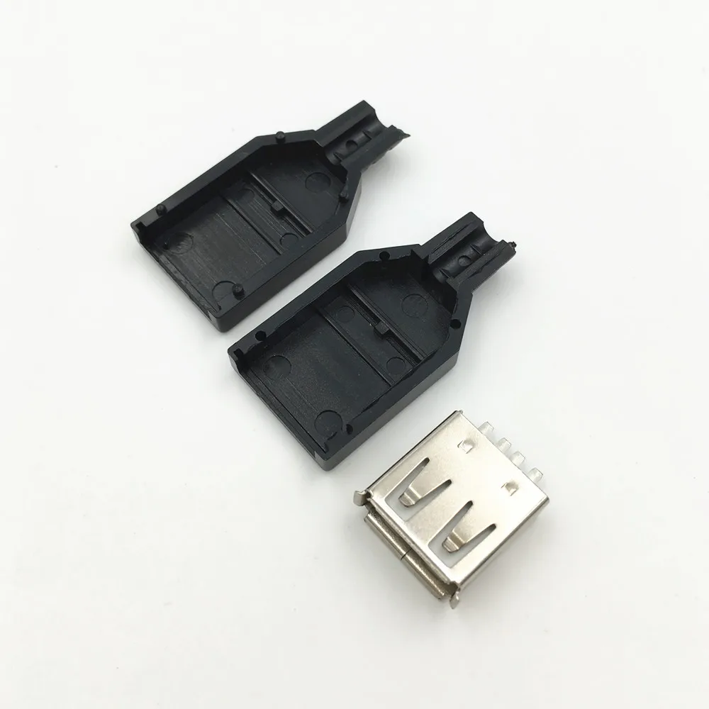 10 комплектов сделай сам USB 2 0 гнездовой разъем соединитель пластиковая крышка в
