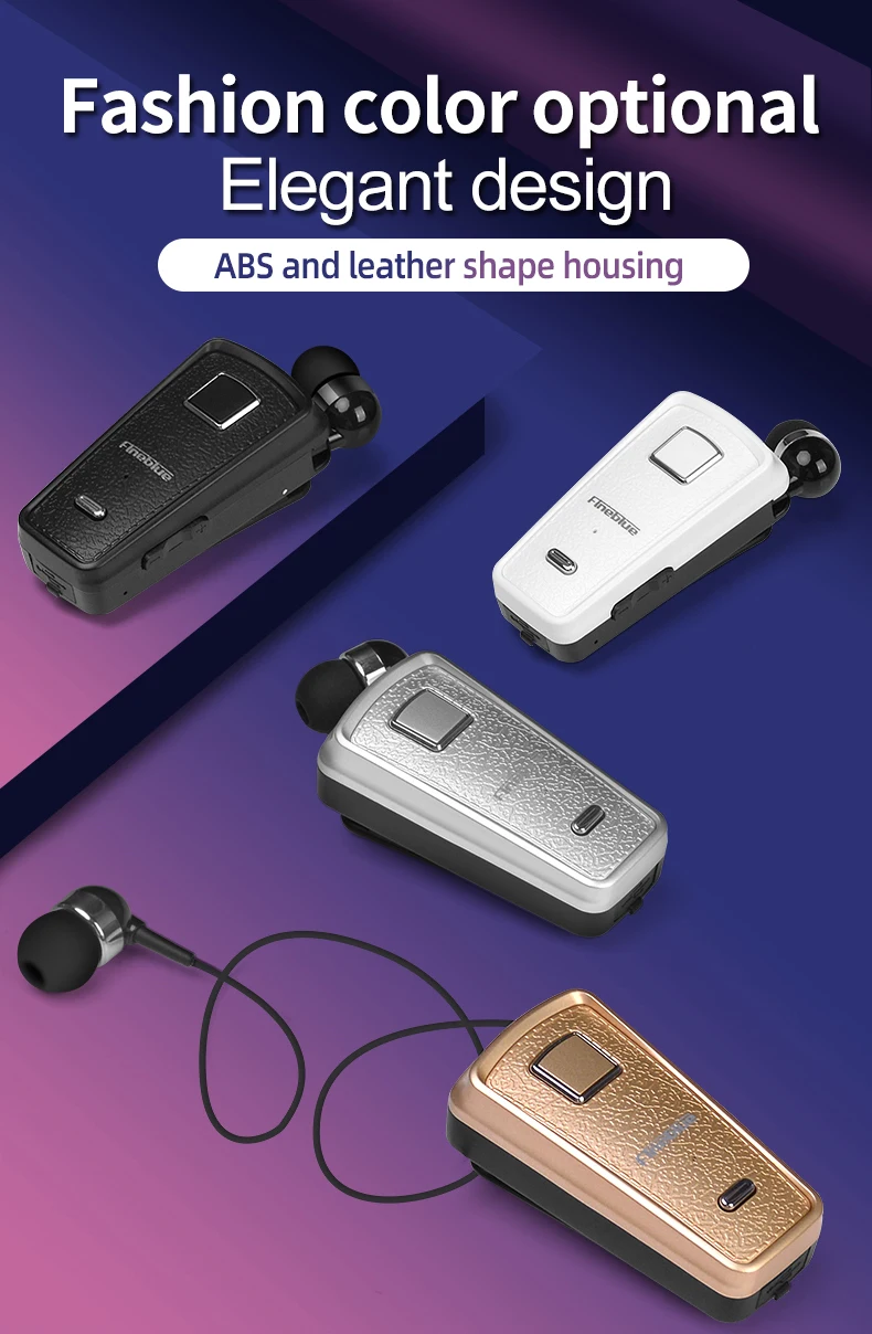 Беспроводные наушники Fineblue F986 миниатюрная Выдвижная Bluetooth гарнитура вкладыши с