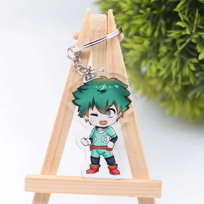 Мой герой академия брелок милый двусторонний Izuku Midoriya акриловый подвеска аниме