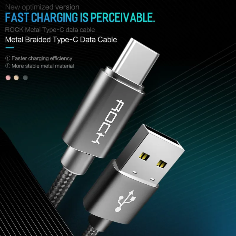 Кабель usb type-C для samsung S10 huawei, кабель для быстрой зарядки USB C, кабель для USB-C данных, шнур для зарядки Xiaomi Macbook type-C