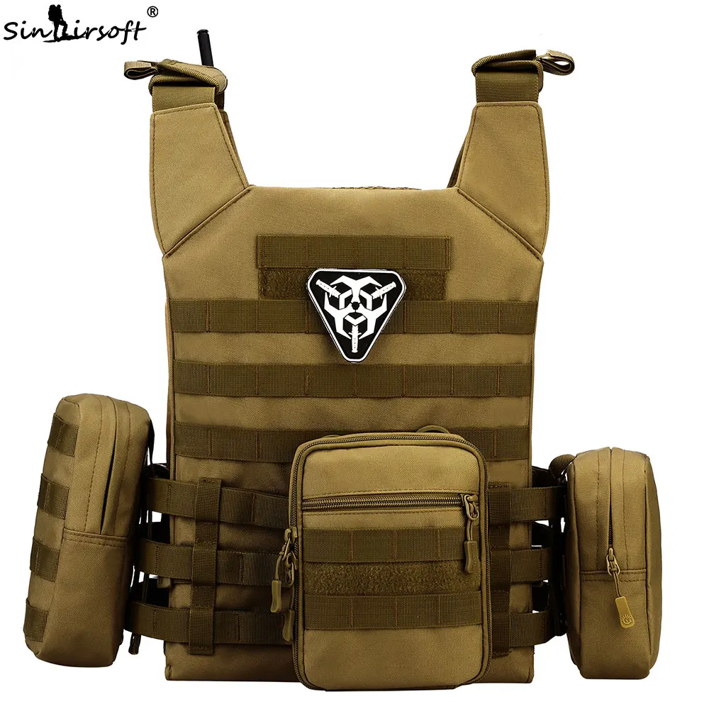 Тактические жилеты JPC Жилет Molle страйкбол нейлон Военная Экипировка сумки регулируемые охотничьи CS амфибия армии Стрельба Жилет Пейнтбол