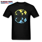 Футболка мужская с принтом карты дрифта и мира, потрясающая футболка для студентов, черная рубашка, одежда для любителей географии, подарок на день рождения, хлопковые топы, футболки
