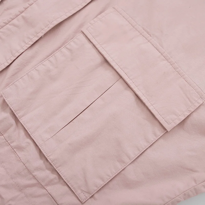 SEMIR/Женская хлопковая куртка с капюшоном на молнии Женская карманами шнурке для
