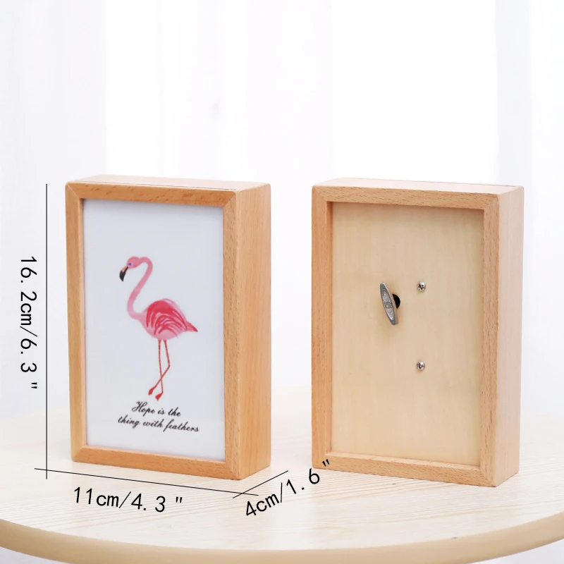 Европейская деревянная Музыкальная шкатулка украшения для рамок 4 узора