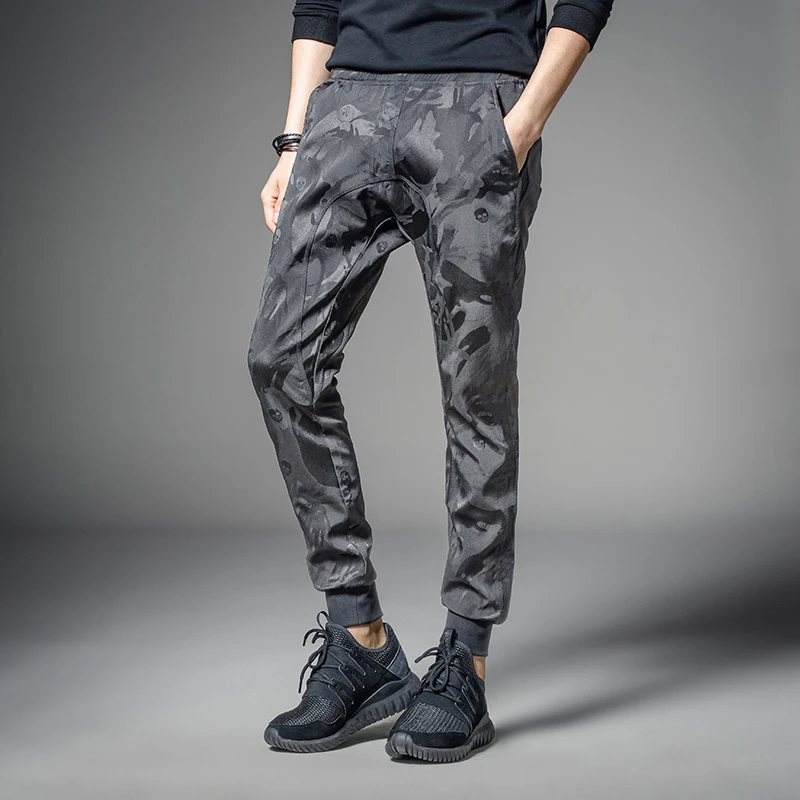 Новинка 2017 весенне-осенние стильные мужские брюки модные повседневные