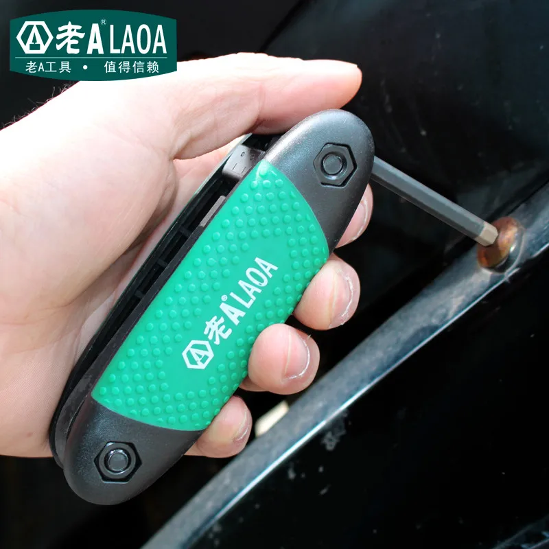 LAOA Новые многофункциональные складные шестигранные ключи 8 в 1 корунд