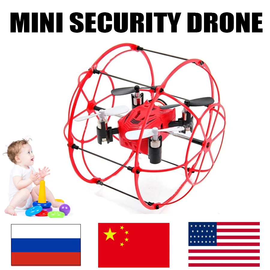 Мини-Дрон радиоуправляемые игрушки вертолет микро Дрон Квадрокоптер самолет