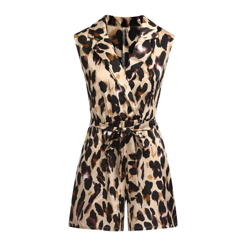 Бесплатная Страусиная Мода личность женская летняя леопардовая без рукавов с v