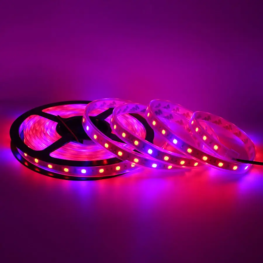 5 м/лот 5050 LED Grow Lights DC12V IP67 водонепроницаемая светодиодная лента для выращивания