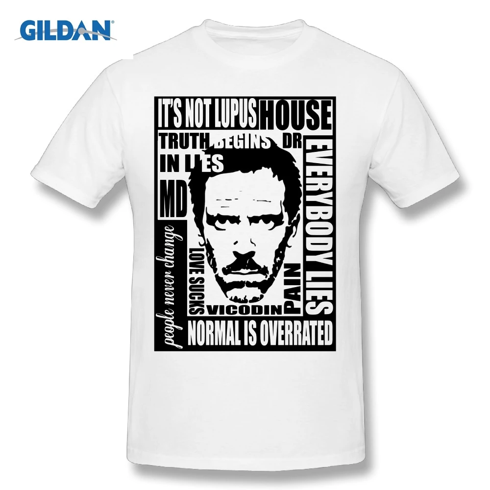 Дизайнерская футболка для дома MD Everybody Lies Dr House Забавные футболки мужские