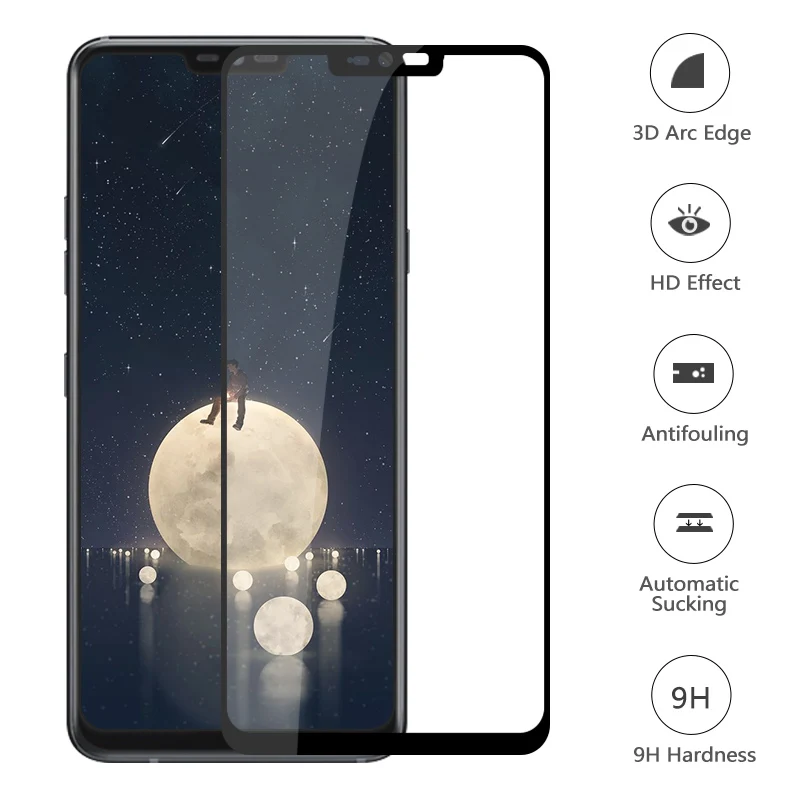 Полное покрытие закаленное стекло для LG G7 ThinQ защитная пленка экрана Защитное G710