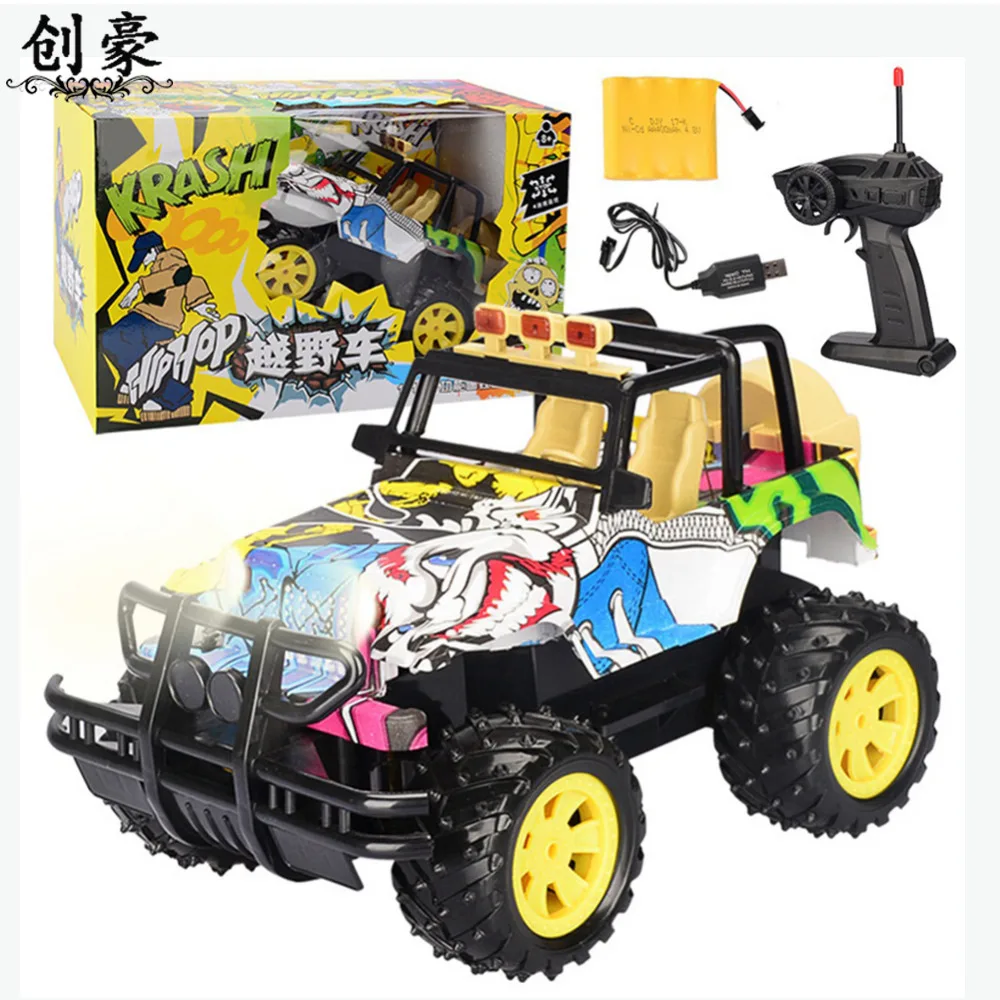 1/14 RC автомобиль пластиковый альпинистский 4x4 привод Бигфут граффити Автомобиль