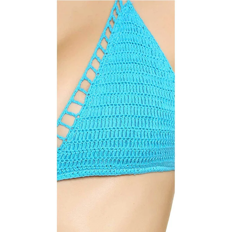 Bikini Swimwear 2018 New Women Sexy Halter Siamese Set Handmade Woven Summer Beach |