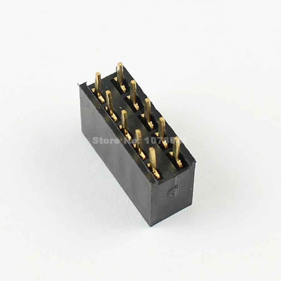 20 штук шаг 2 54 мм 2x5 Pin 10 Женский двойной прямой ряд штыревой разъем полосы|pin strip