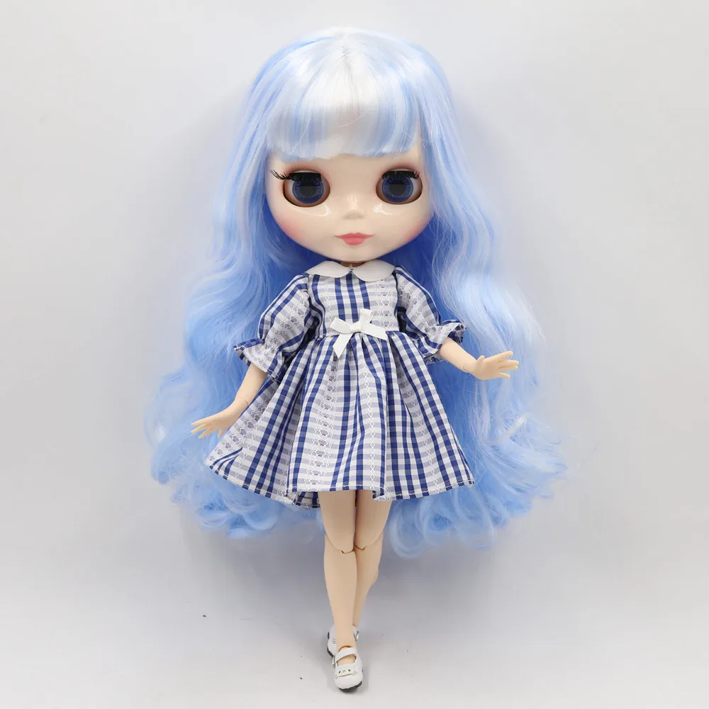 Кукла Blyth ICY DBS 1/6 bjd индивидуальное лицо с фиолетовыми смешанными синими волосами