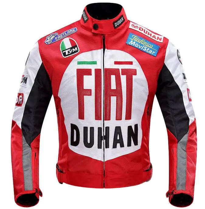 jacket red Новинка, комбинезон DUHAN FIT D-082, мотоциклетная куртка GP moto rcycle D082, рыцарская куртка, лучшее качество - Цвет: jacket red