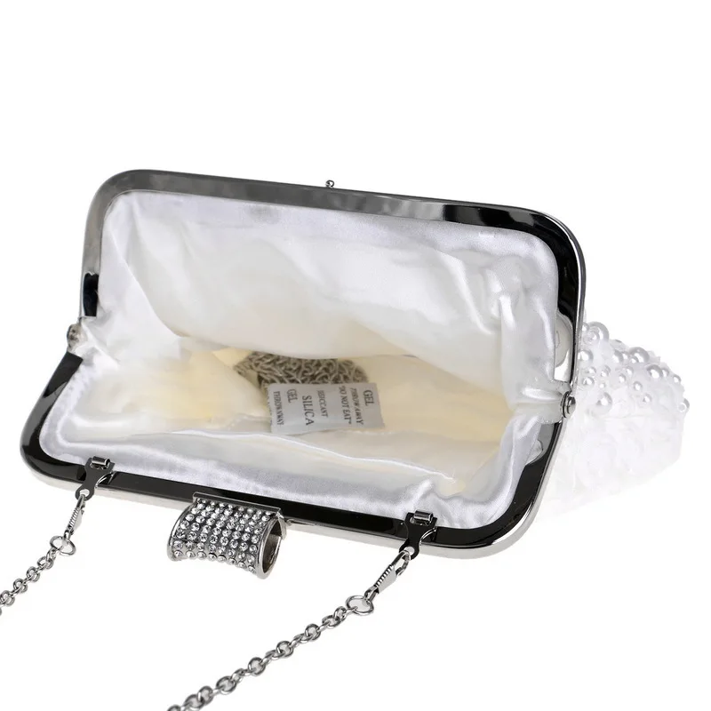 Свадебные туфли с жемчугом со стразами в виде ракушки цепи вечерняя сумочка для