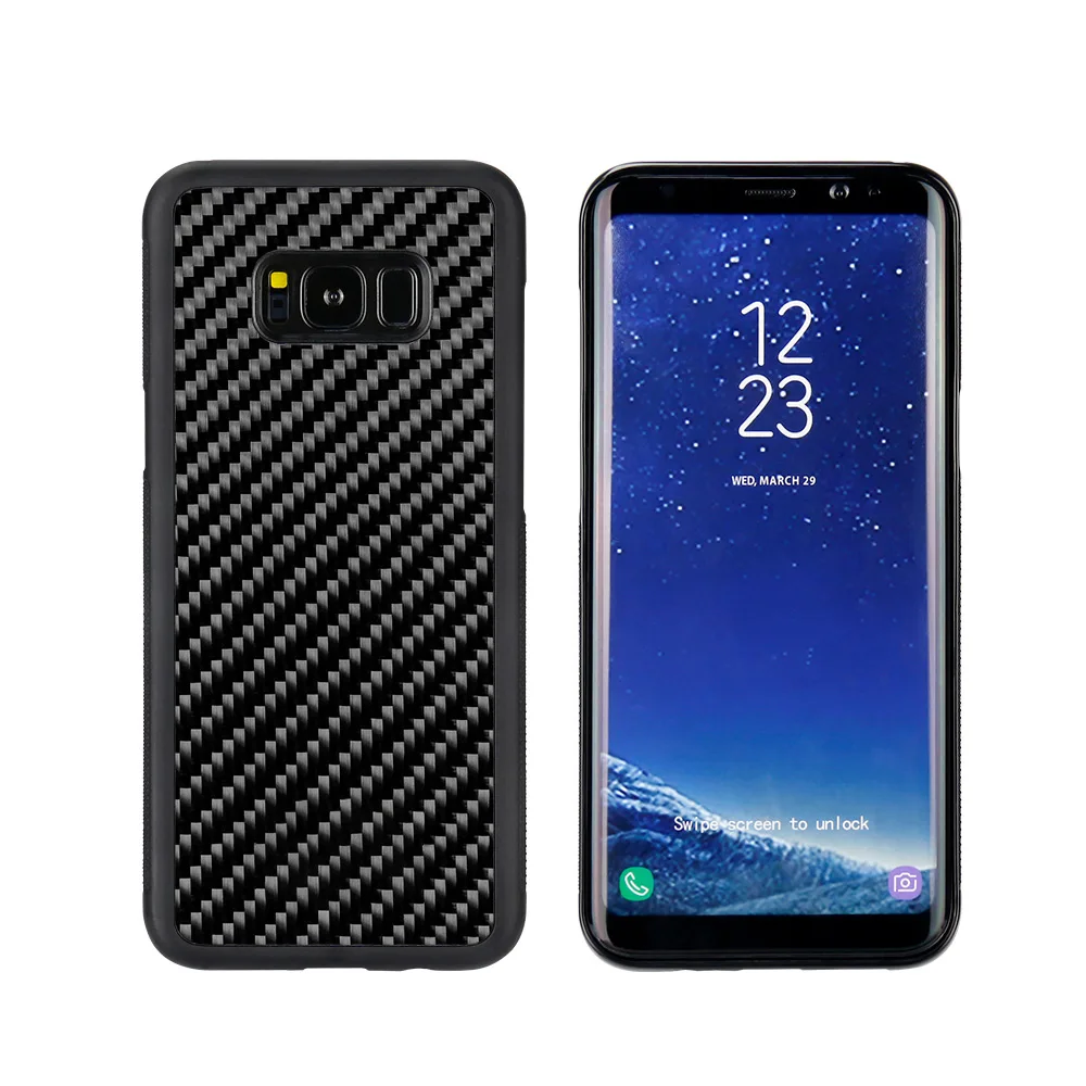 For Samsung S8P Case Для samsung Galaxy S10 S10 Lite S10 Plus чехол на заднюю панель Роскошный чехол из настоящего углеродного волокна для samsung S8 S8 Plus S9 S9 Plus Note 9 чехол - Цвет: For Samsung S8P Case