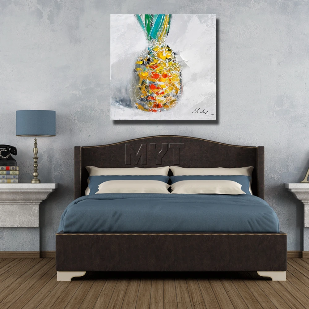 Ананас натюрморт вещи картина маслом c изображением фруктов картины на стену