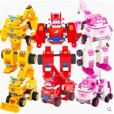 Новый 269 шт. Super Wings ABS самолеты деформации пожарный робот Джетт Фигурки игрушки