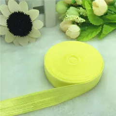 yellow 5 ярдов/партия, 15 мм(5/8 ''), одноцветная эластичная лента, сделай сам, для волос, галстук/нижнее белье, складывается вручную, растягивается - Цвет: yellow