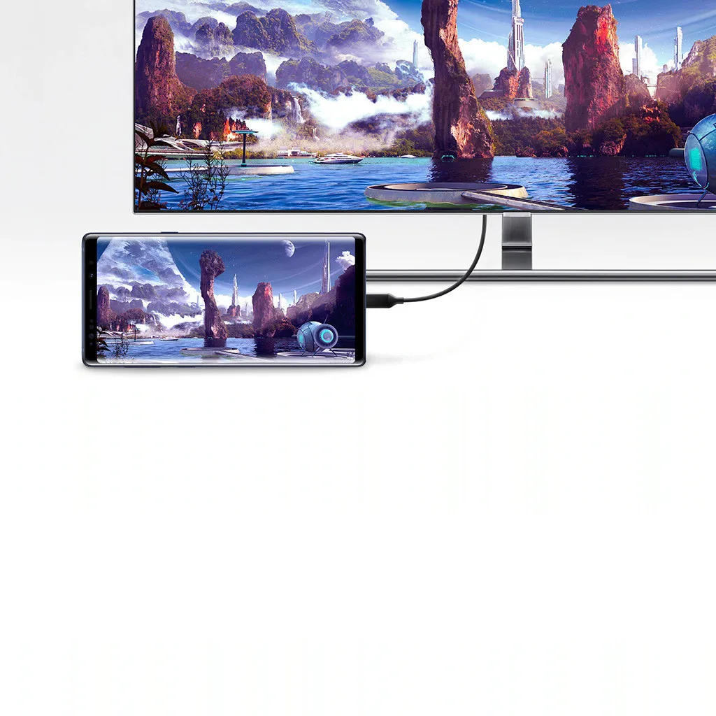 Hessy 2019 Новый USB C Type-C к HDMI 3 0 4K кабель HDTV Цифровой AV адаптер для Samsung Note 9 Dex S8 S9 Note9 Tab S4
