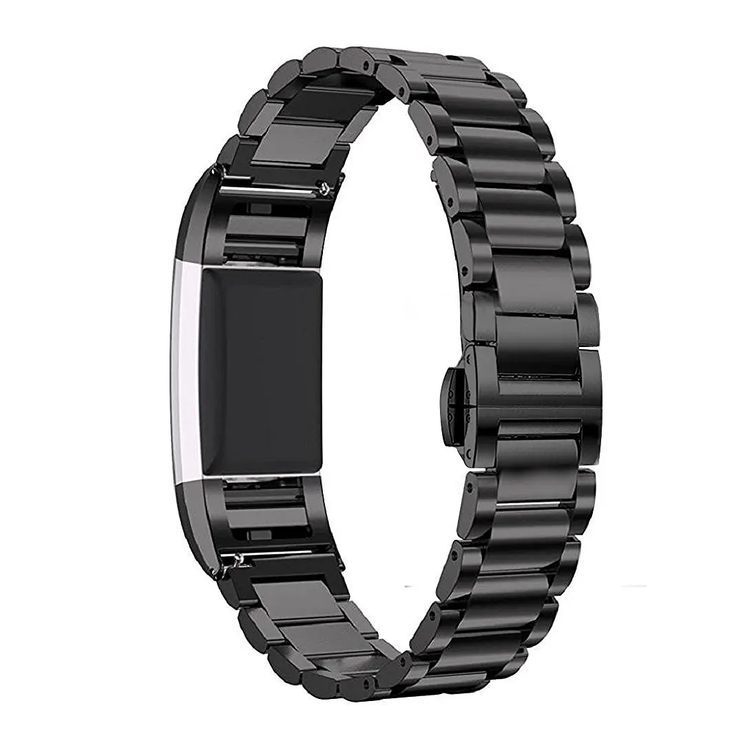 2018 Новые Простые Модные Нержавеющая сталь часы ремешок костюм для Fitbit Charge 2 Push