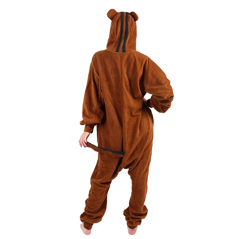 Женские пижамы женские с капюшоном кигуруми рисунком белки пижамные наборы