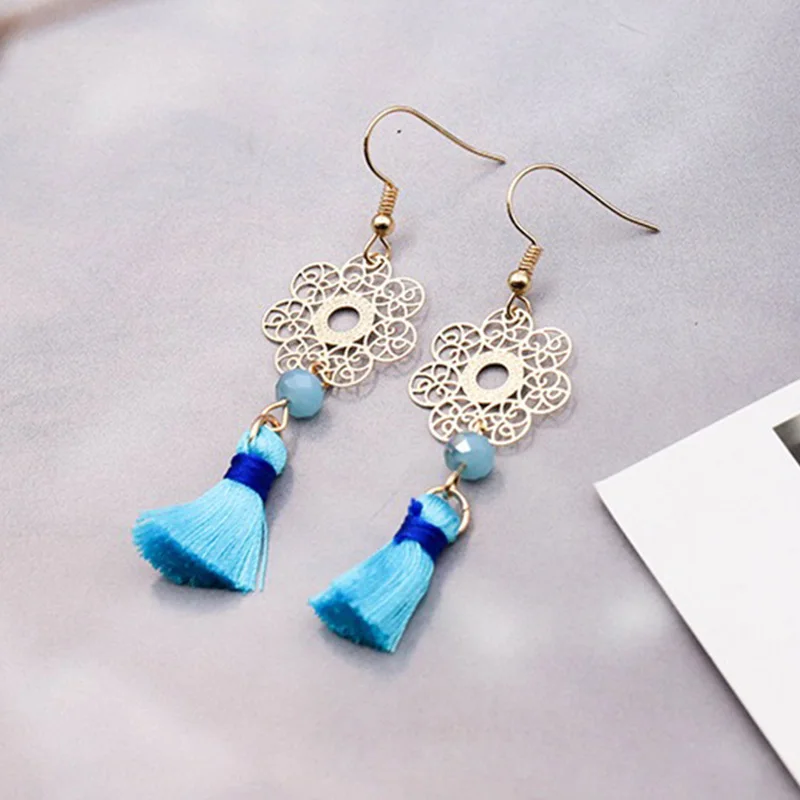 Серьги с бахромой букле D Oreille Femme Aretes De Moda 2019 для женщин Jewelry Pendiente серьги подвески