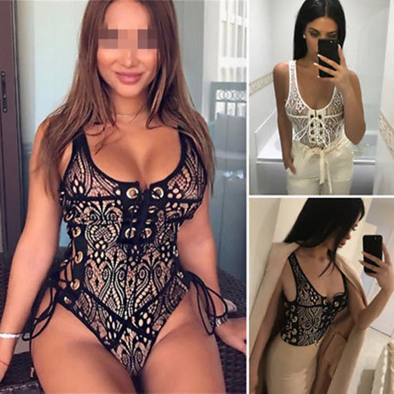 Женские Летние Осенние сексуальные комбинезоны с круглым вырезом Модные
