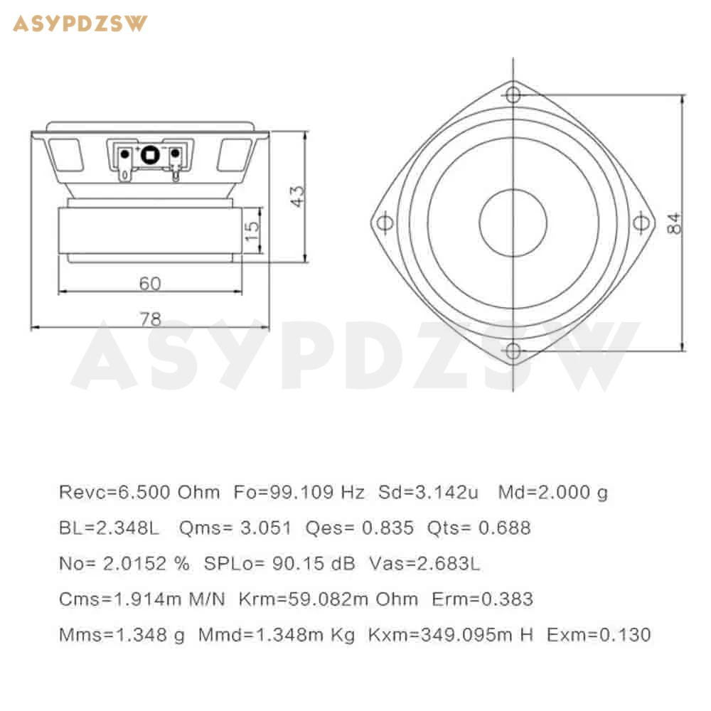 2 шт. Aucharm 3F 1 HIFI аудиофил 3 дюйма 5 Вт/8 Ом полный частотный динамик драйвер блок