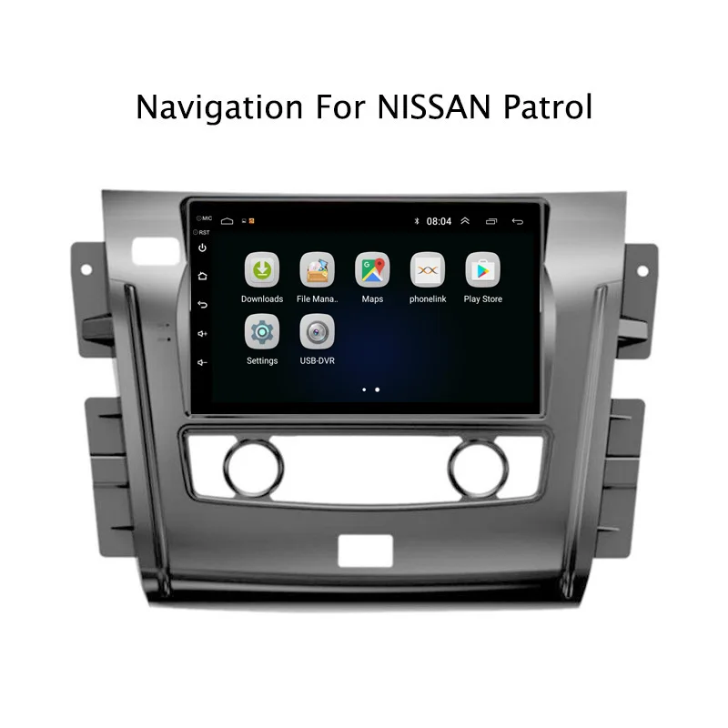 Ectwodvd Android 8 1 автомобильный dvd плеер gps навигация для Nissan Patrol 2017 2018 Радио
