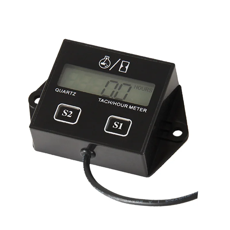 Free Shipping! Digital Resettable Petrol Engine Hour Meter Tachometer For Jet Ski Lawn Mower Motorcycle ATV Boat Generator | Автомобили и